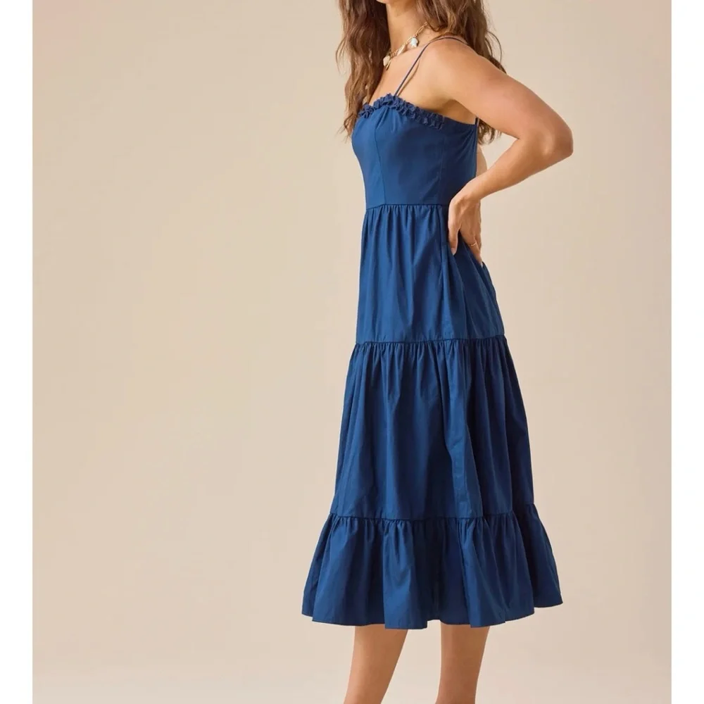 NEW Altar’d State Navy Blue Maxi Dress Size XL Available NWT - Picture 4 of 9